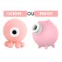 Imagem de Sugador Estimulador De Clitoris e Mamilos Discreto Silencioso Piggy Porquinho  Octopi Polvinho S-hande