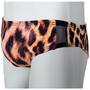 Imagem de Sunga Animal Print Slip com Transparência Preta Frontal Sungas Brasil SexLord