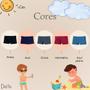 Imagem de Sunga Boxer Box Lisa Infantil Kids Mash Meninos Para Praia Piscina Verao Cores Basicas