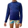 Imagem de Sunga Boxer Infantil Juvenil + Camisa Proteção Solar Uv 50