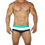 Imagem de Sunga Masculina Listrada Moda Praia Lycra Premium Grossa Lançamento