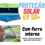 Imagem de Sunga Neon Listrada Infantil Juvenil Com Proteção Solar UV50