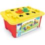 Imagem de Super caixa educativa com 120 peças - blocos de montar mk328 - dismat - 328