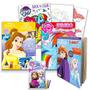 Imagem de Super conjunto de livros de colorir Disney MLP para meninas - 3 livros de colorir gigantes com Disney Princess, Frozen e My Little Pony (inclui adesivos Disney Princess)