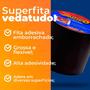 Imagem de Super Fita Cola Tudo 100mmX1,5m Emborrachada Preta Adesiva - Dryko