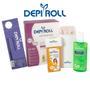 Imagem de Super Kit Depilação Depiroll Completo Aparelho Aquecedor Cera Quente Roll-On Bivolt