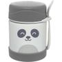 Imagem de Super Kit Hora do Lanche Gumy Branco Off White Com Copo Térmico Pote Térmico e 3 Potinhos Plásticos Sortidos Rosa - Buba