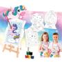 Imagem de Super Kit Pintura Infantil Unicornio Brincadeira De Crianca