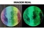 Imagem de Super Lua 30cm Grande Colorida LGBT Adesivo Brilha no Escuro Fosforescente