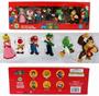 Imagem de Super Mario Bros Coleção 6 Bonecos Action Figure Na Caixa