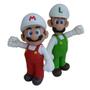 Imagem de Super Mario Fire e Luigi Fire - kit 2 bonecos grandes