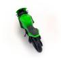 Imagem de Super Moto 1000 Verde Pequena Rodas Esportivas Com Apoio
