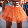 Imagem de Super Saia De Tule Com Glitter E Led Colorido Top Carnaval