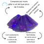 Imagem de Super Saia De Tule Com Glitter E Led Colorido Top Carnaval