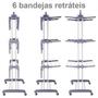 Imagem de Super Varal Roupas Retratil Articulado Dobravel Vertical