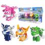 Imagem de Super Wings Transform-a-Bot - Pacote com 4 Brinquedos para Crianças (3-5 anos)