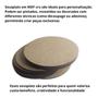 Imagem de Suplat Sousplat Soupla Supla 10cm Kit Com 100 Mdf Cor Cru