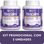 Imagem de Suplemento Alimentar de Vitaminas e Aminoácido Triptofano Biocêutica Biocalm Pote 60 Cápsulas Kit Promocional 2 Unidades