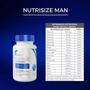 Imagem de Suplemento Vitamínico Homen Nutrisize Power Man - Vitaminas Minerais Cabelo Pele Unha 30 caps 750 mg - Natural Flora