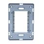 Imagem de Suporte 4x2 Horizontal N1373.9 PL Prata, Linha Unno, ABB
