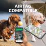 Imagem de Suporte Airtag para coleira de cachorro CAISATEQ Silicone Apple Protec