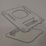 Imagem de Suporte aluminio vertical multi angulo apoio notebook  zj02
