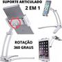 Imagem de Suporte Articulado de Mesa Para Celular Tablet iPad Kindle Assistir Series Filmes Vertical Horizontal