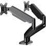 Imagem de Suporte Articulado Para Monitor De 17 A 32 Braço Ajustável Pistão à Gás VESA 75x75mm e 100x100mm Ergonomia Para Mesa PC Gamer