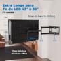 Imagem de Suporte Articulado para Tv LED / OLED / QLED 43" á 85'' com Peso até 40kg - Braço longo de 1 metro (100 cm) FT-84100 - Fixatek
