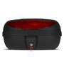 Imagem de Suporte Bagageiro Aço Preto Titan 125 1995 à 1999 + Bau 45L Vermelho Fumê Cristal