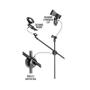 Imagem de Suporte Boom Duplo P/ Microfone Dsm-01 Dolphin