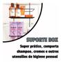 Imagem de Suporte Box Duplo Porta Shampoo Condicionador Organizador Preto
