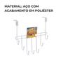 Imagem de Suporte Cabideiro de Porta com 7 Ganchos para Roupas Toalhas Organizador Quarto Banheiro Arthi