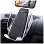 Imagem de Suporte Carregador Veicular Carro Celular Sem Fio Qi TurboS5