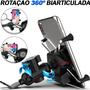 Imagem de Suporte Celular Motocicleta Com Carregador Universal Usb