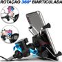 Imagem de Suporte Celular Motocicleta Com Carregador Universal Usb