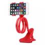 Imagem de Suporte Celular Universal Flexível Pescoço Ganso Vermelho