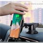 Imagem de Suporte Celular Veicular Wireless Baseus Adaptativo Ventosa Carro Articulado Indução Smartphone Sem Fio