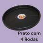 Imagem de Suporte com Rodas Prato Para Vaso Preto 27cm