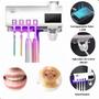 Imagem de Suporte Compacto para Escovas com Luz UV e Dispenser