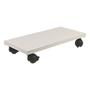 Imagem de Suporte Cpu De Chão Com Rodinhas Travantes MDF Branco 18mm 20x40cm - Wp Connect