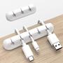 Imagem de Suporte de cabo INCHOR White Cable Clips para mesa, carro e casa (2 P)