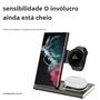 Imagem de Suporte de Carregamento Sem Fio 3 em 1 (30W) - Dobrável com LED - Compatível com Samsung Galaxy S24/S23/S22 e Watch 6/5/4