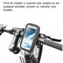 Imagem de Suporte de Celular Impermeável de Moto Bike Scooter Rotação 360 visão Superfixaçao para Smartphone 