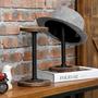 Imagem de Suporte de chapéu Stand MyGift Rustic Burnt Wood w/ Industrial Me