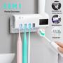 Imagem de Suporte de Escovas de Dentes com Esterilizador UV e Dispenser Automático  Design Clean
