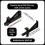 Imagem de Suporte De ferro de Parede fixo Para aparelhos Dvd Receptores Dvr Com Haste Flexivel 24,5 comprimento com altura flexivel