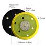 Imagem de Suporte De Lixa 5 Pol. Lixadeira Pneumática 6 Furos Pluma