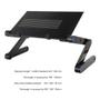 Imagem de Suporte de mesa para laptop com mouse pad e design ergonômico ajustável, suporte dobrável para notebook, ultrabook, netb