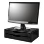 Imagem de Suporte De Mesa Para Monitor 2 Gavetas Mdf Preto Souza